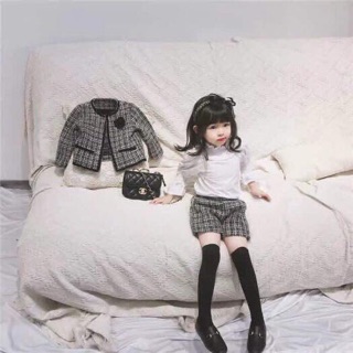 Set áo quần dạ kẻ