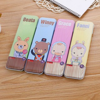 Hộp đựng bút sắt cute