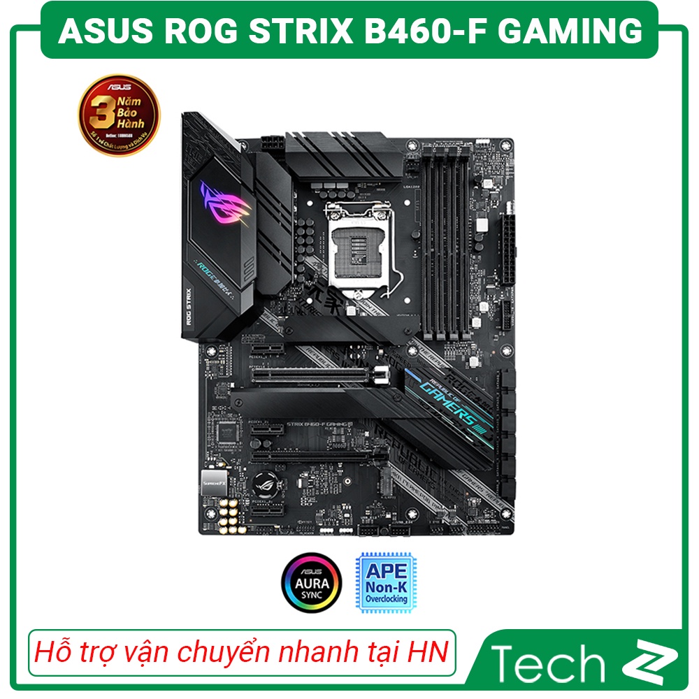 Mainboard ASUS ROG STRIX B460 F GAMING (Intel B460, Socket 1200, ATX, 4 khe Ram DDR4)