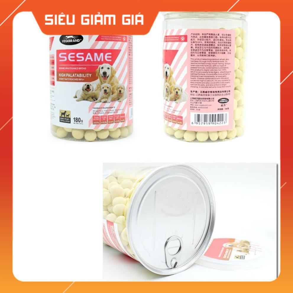 [GIÁ TỐT NHẤT] BÁNH THƯỞNG HỘP DÀNH CHO CHÓ SESAME 180g - petshop số 01