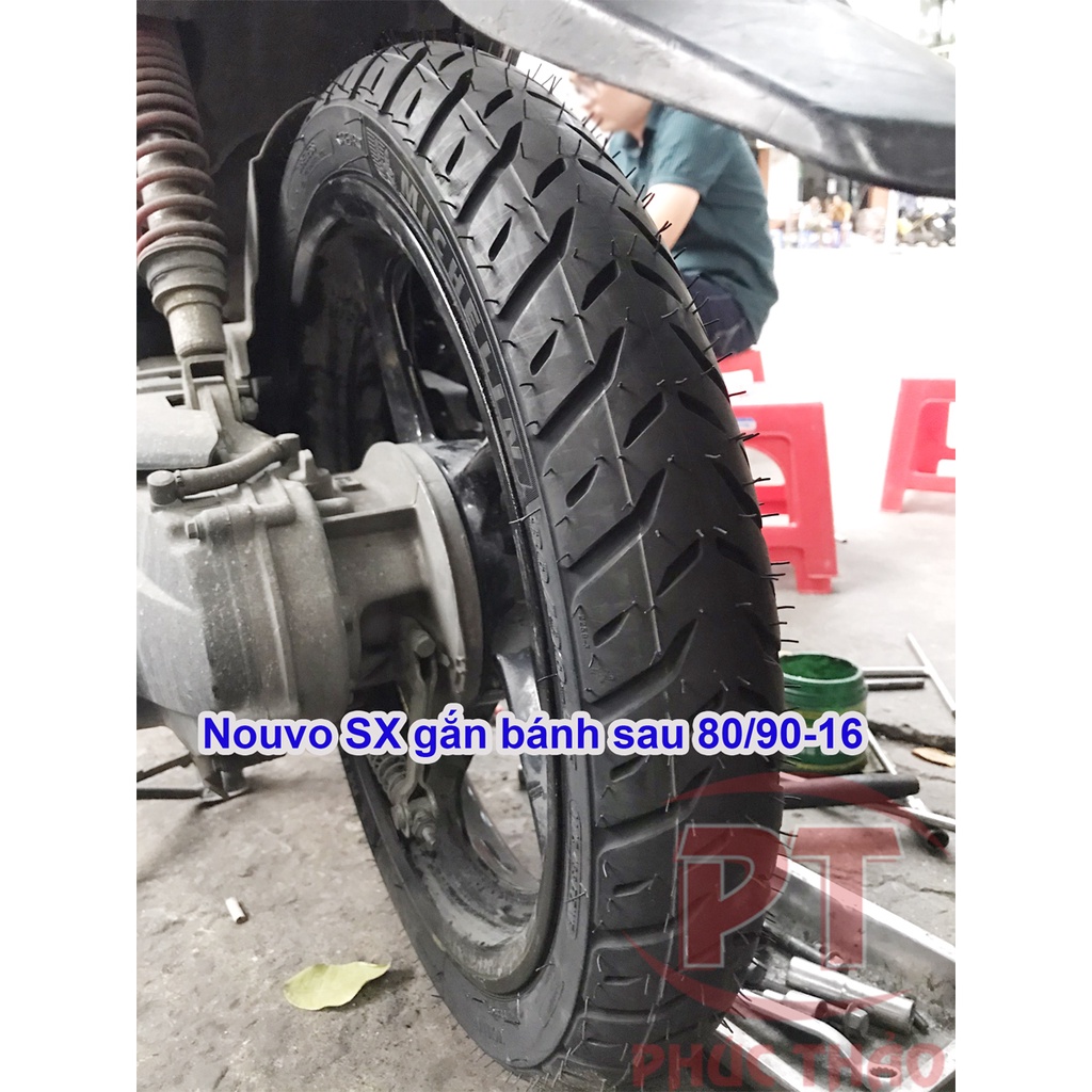 Vỏ xe Michelin Pilot Street 2 mâm 16 inch. Vỏ Michelin cho xe ga Nouvo LX, Nouvo SX, Suzuki Hayate, Impulse