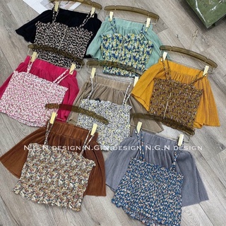 Set Dập li đùi Áo dây bo chun