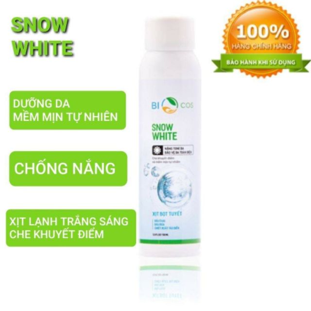 Xịt Chống Nắng Toàn Thân Snow White BIOCOSMENTIC SPF50+/PA+++ Dưỡng Trắng Hoàn Hảo 150ML | BigBuy360 - bigbuy360.vn