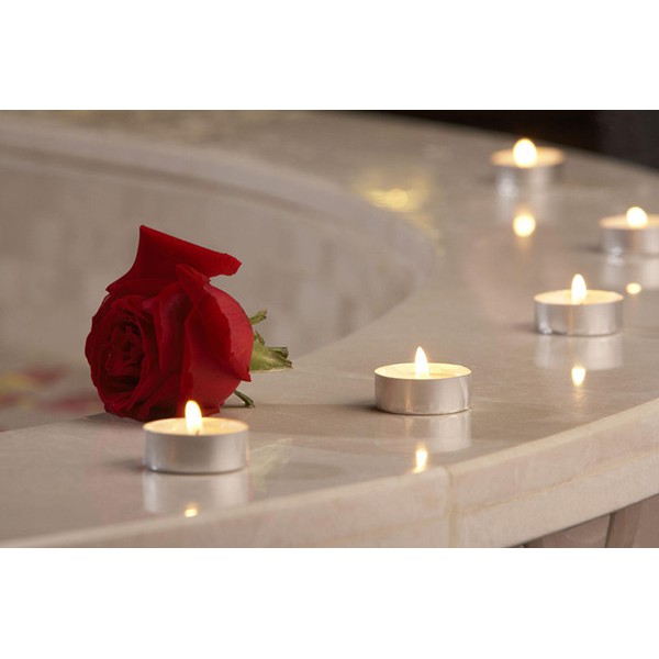 Nến Trang Trí Tealight trang trí sinh nhật, 1 hộp 10 viên, hương thơm không khói đen