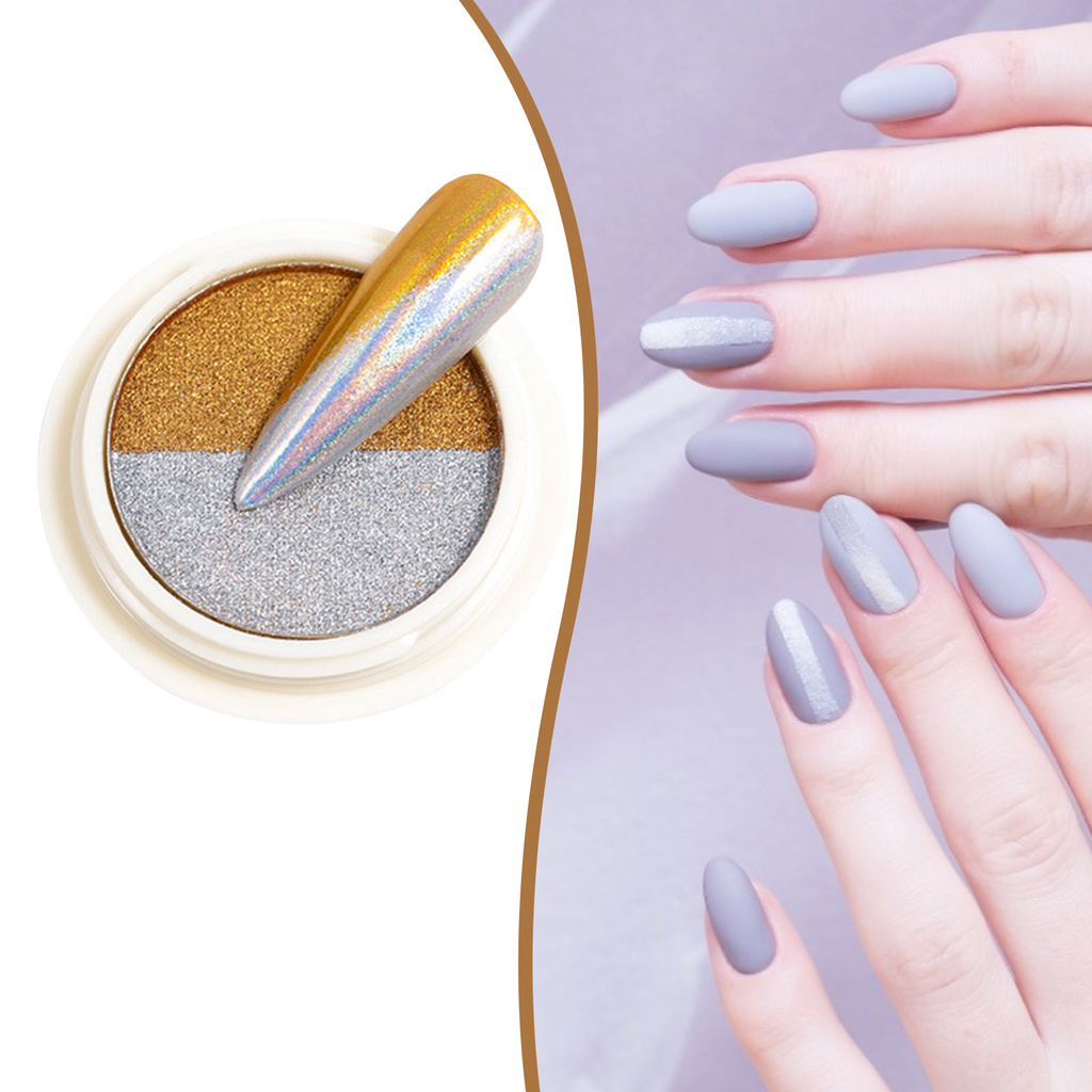 [Hàng mới về] Bột Hai Màu Kim Tuyến Lấp Lánh Lâu Trôi 12G Trang Trí Móng Đi Tiệc