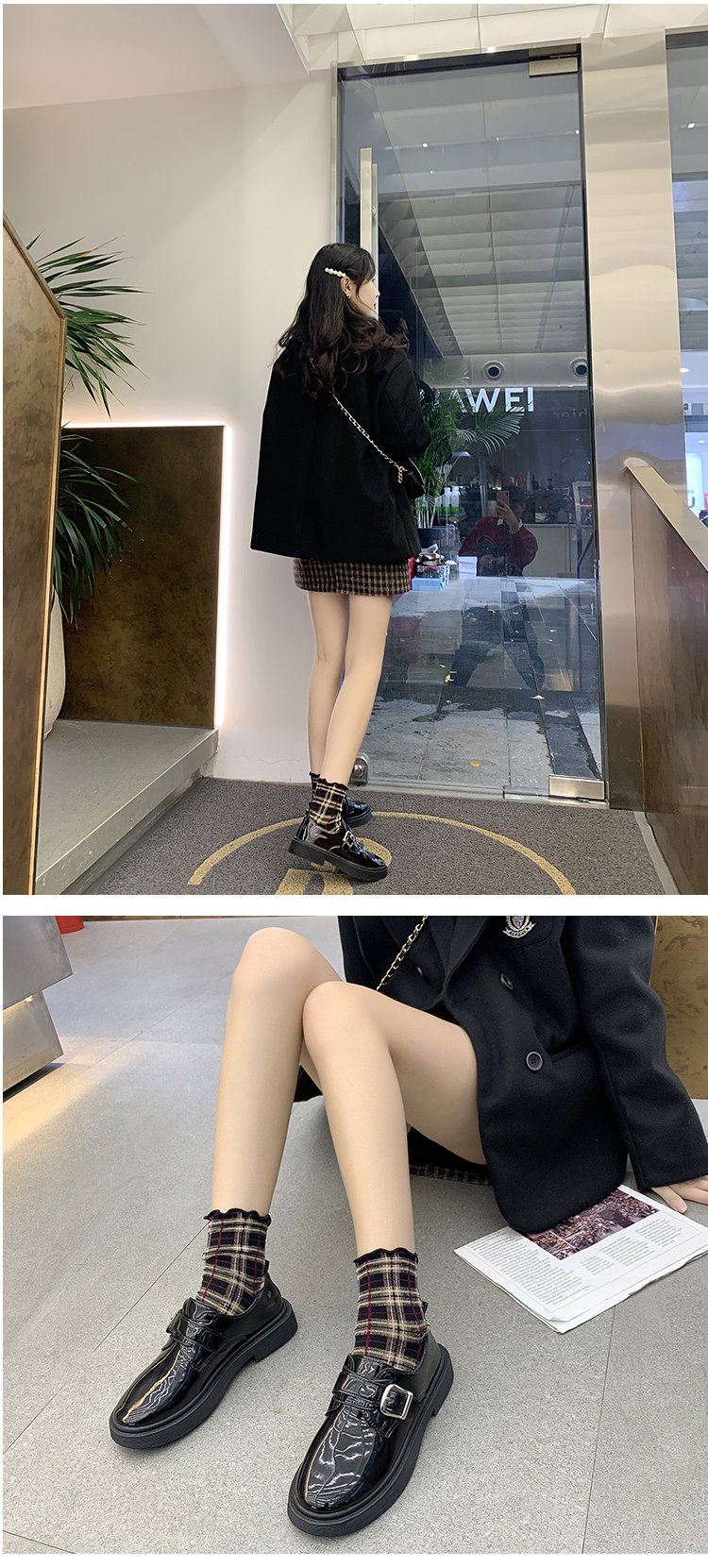 Giày Oxford Đế Bằng Phối Khóa Gài Thời Trang Thanh Lịch | BigBuy360 - bigbuy360.vn