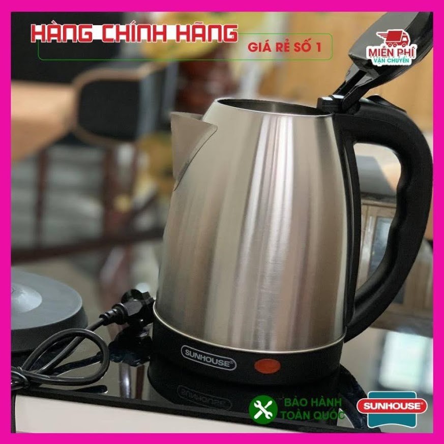 Ấm siêu tốc Inox Happy time HTD1081 Hàng Chính Hãng Bảo Hành 12 Tháng