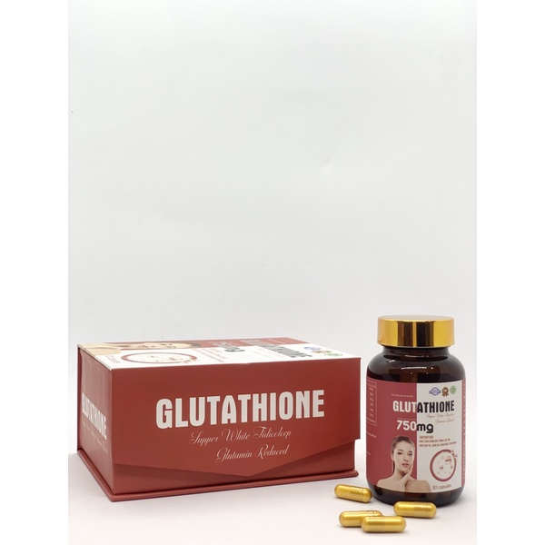 Viên uống trắng da Glutathione 750mg - Viên uống đẹp da, căng mịn da hãng Glutathione 750mg