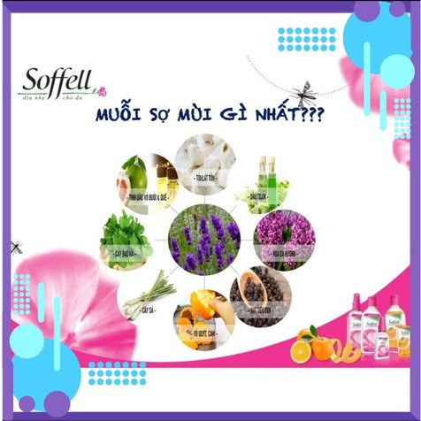 Soffell chống muỗi dạng xịt và dạng kem - Chống muỗi hiệu quả trong suốt 8 -10 giờ liền Sofell