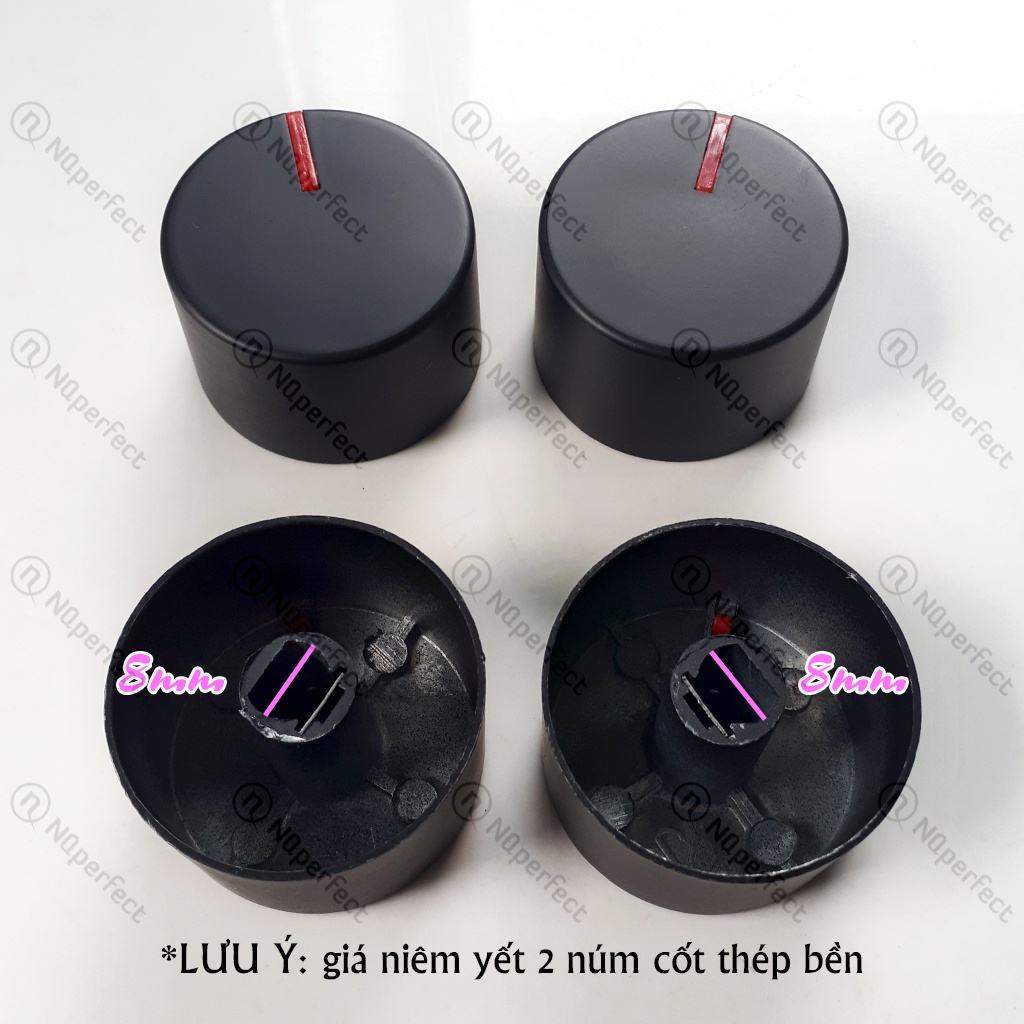 Combo 2 Núm  thép bền cốt xéo/cốt thẳng 8mm bếp gas âm Sunhouse SHB8836, Sunhouse SHB-8836