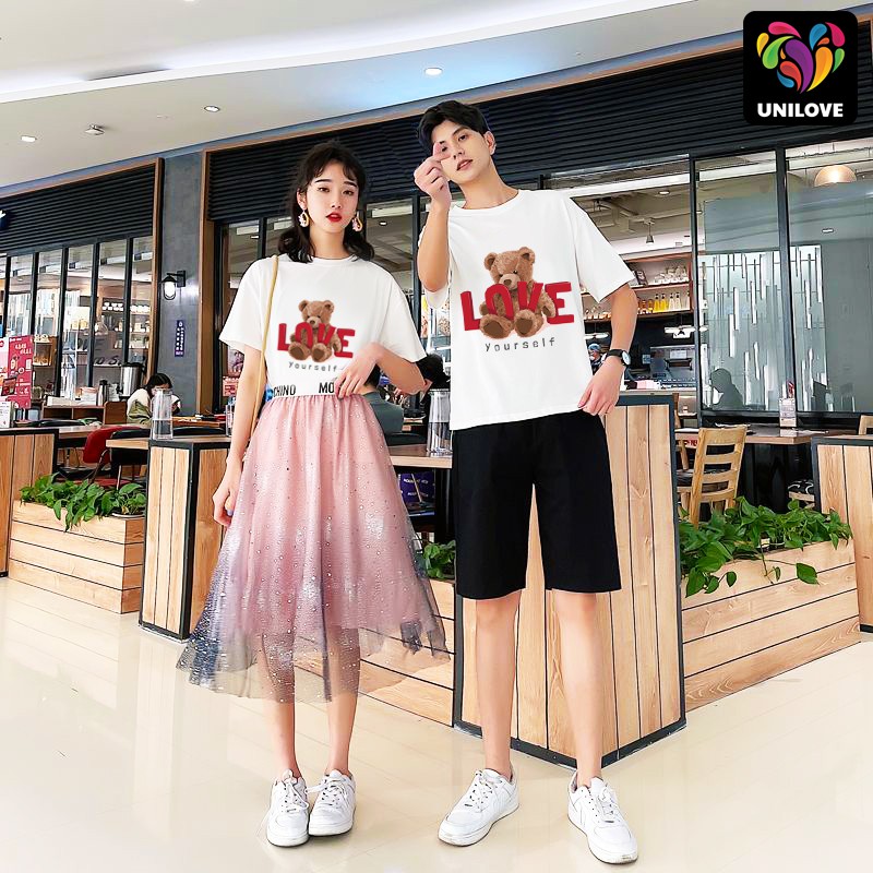 Áo thun LOVE YOURSELF Unisex dễ thương nam nữ vải Cotton UNILOVE UL011