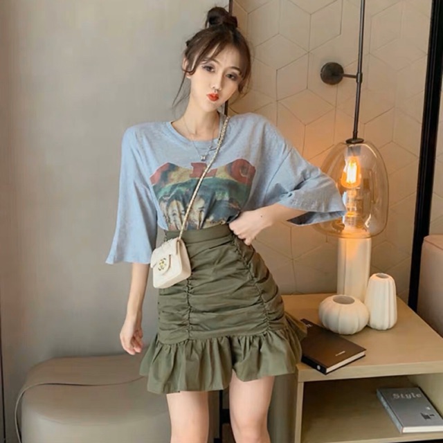 Chân váy đuôi cá nhún | BigBuy360 - bigbuy360.vn