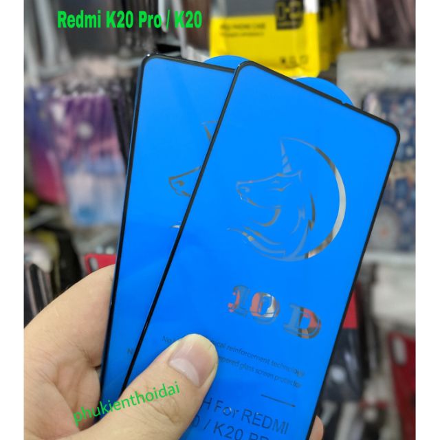 Cường lực 10D thế hệ mới cho Redmi K20 Pro / K20 / Mi 9T  full màn bóng đẹp ôm màn 2.5D
