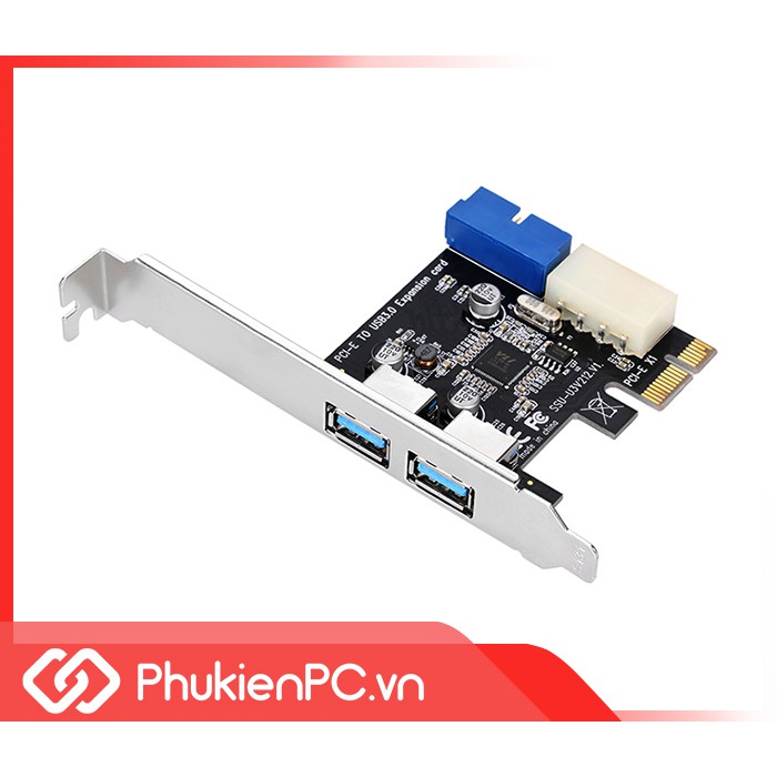 Card chuyển đổi PCI-E ra 2 USB 3.0, 20Pin Chipset VL805