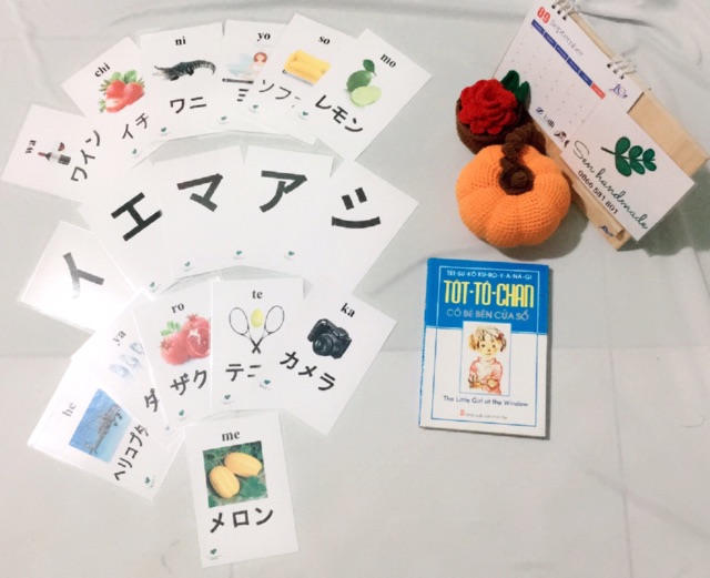 Thẻ chữ cái tiếng Nhật -Hiragana và Katakana khổ A5