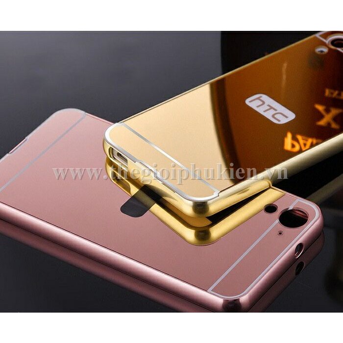 Ốp lưng gương HTC Desire 826 Selfie bo tròn 24K