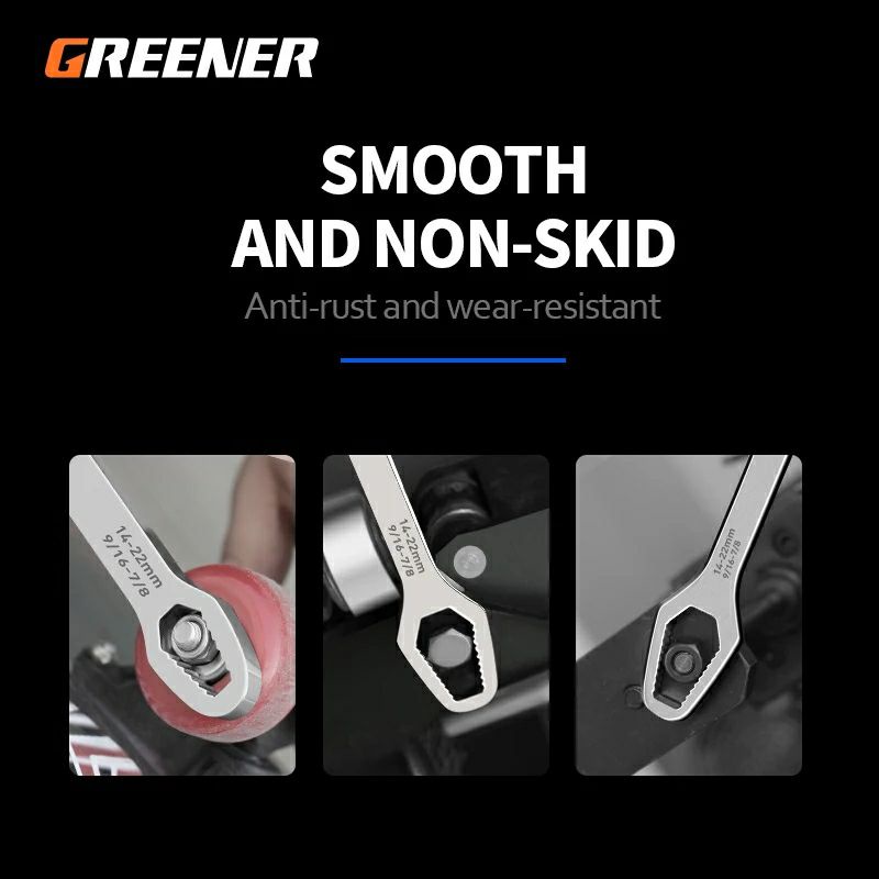 Cờ lê đa năng 2 đầu thay cho mỏ lết mở bu lông ốc 8 - 22 (mm)