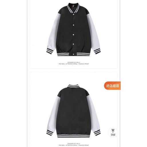 Áo khoác bomber  Nelly Heybig form rộng dành cho nam và nữ 59