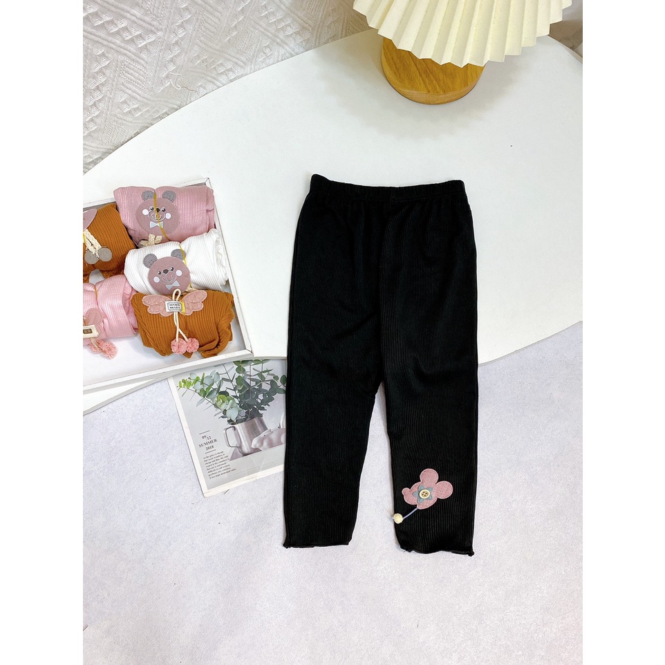 Quần Legging gấu bèo cho bé-QT03