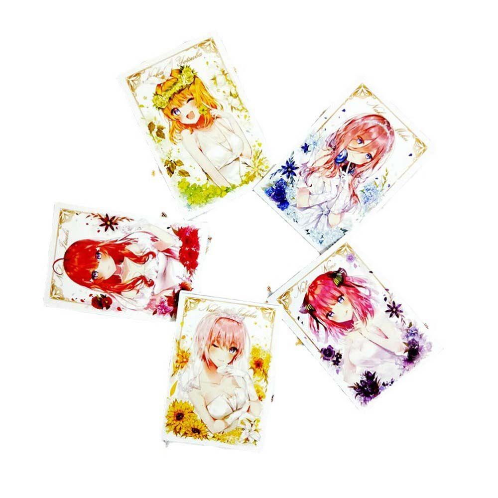 Sticker Họa Tiết Anime The Quintessential Quintuplets Bằng PVC Trang Trí Sổ Tay / Vali / Laptop / Vali