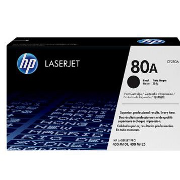 Mực in chính hãng HP 80A Black LaserJet Toner Cartridge (CF280A) for HP Laserjet Pro400 M401/M425