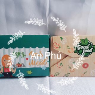 10 Hộp giấy kraft đựng thức ăn