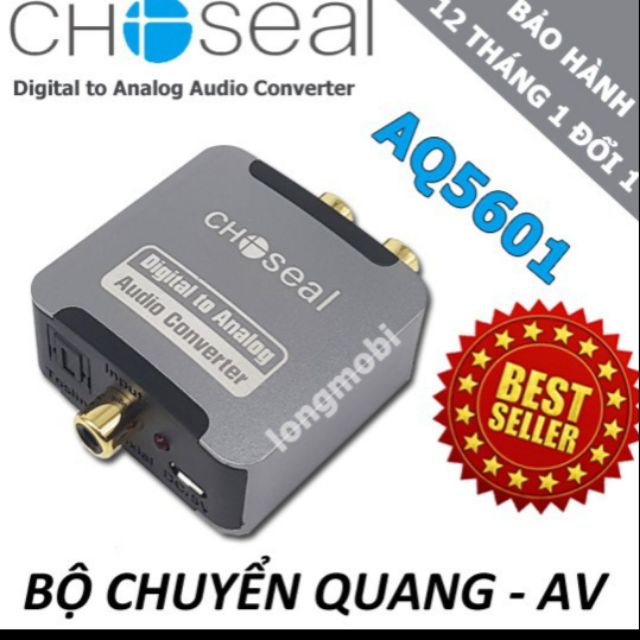 [Bão Giá] CHOSEAL - BỘ CHUYỂN ĐỔI ÂM THANH QUANG HỌC SANG AV (TIẾNG TO)