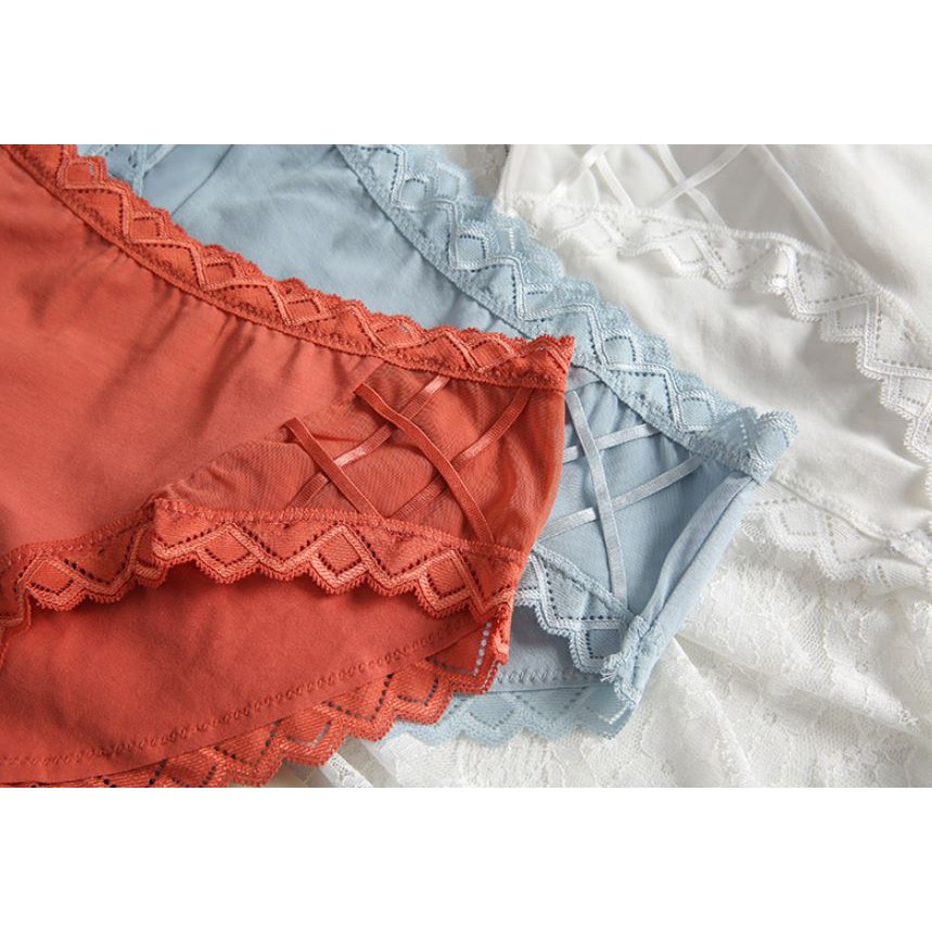 Quần Lót Nữ Cotton Siêu Mềm Đan Dây Hông P335