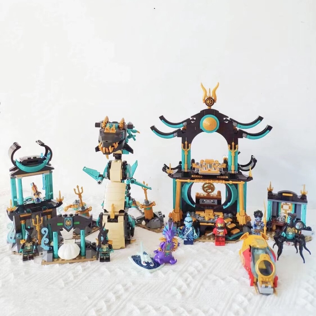 Đồ chơi Lắp ráp Mô hình 60085 NinjagoTemple of The Endless Sea Fit 71755 Hydro Bounty Submarine