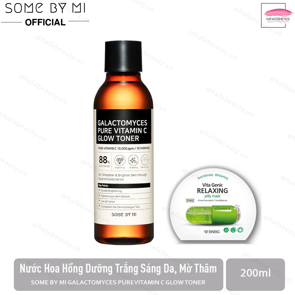 Nước Hoa Hồng Some By Mi Galactomyces Pure Vitamin C Glow Toner 200ml + Tặng 1 Băng đô