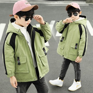 Áo Khoác Kaki Lót Bông Phong Cách Hàn Có Size Cho bé 18kg - 50kg , Áo Khoác Bé Trai Size Đại