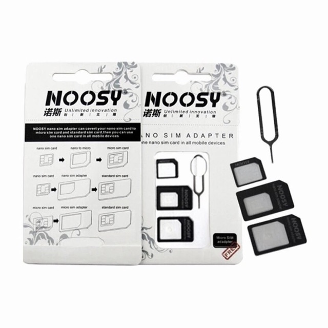 [Freeship toàn quốc từ 50k] Bộ Adapter chuyển đổi Sim điện thoại Noosy