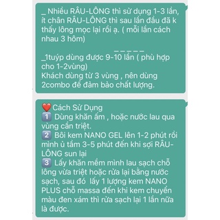 TẨY LÔNG NANO GEL