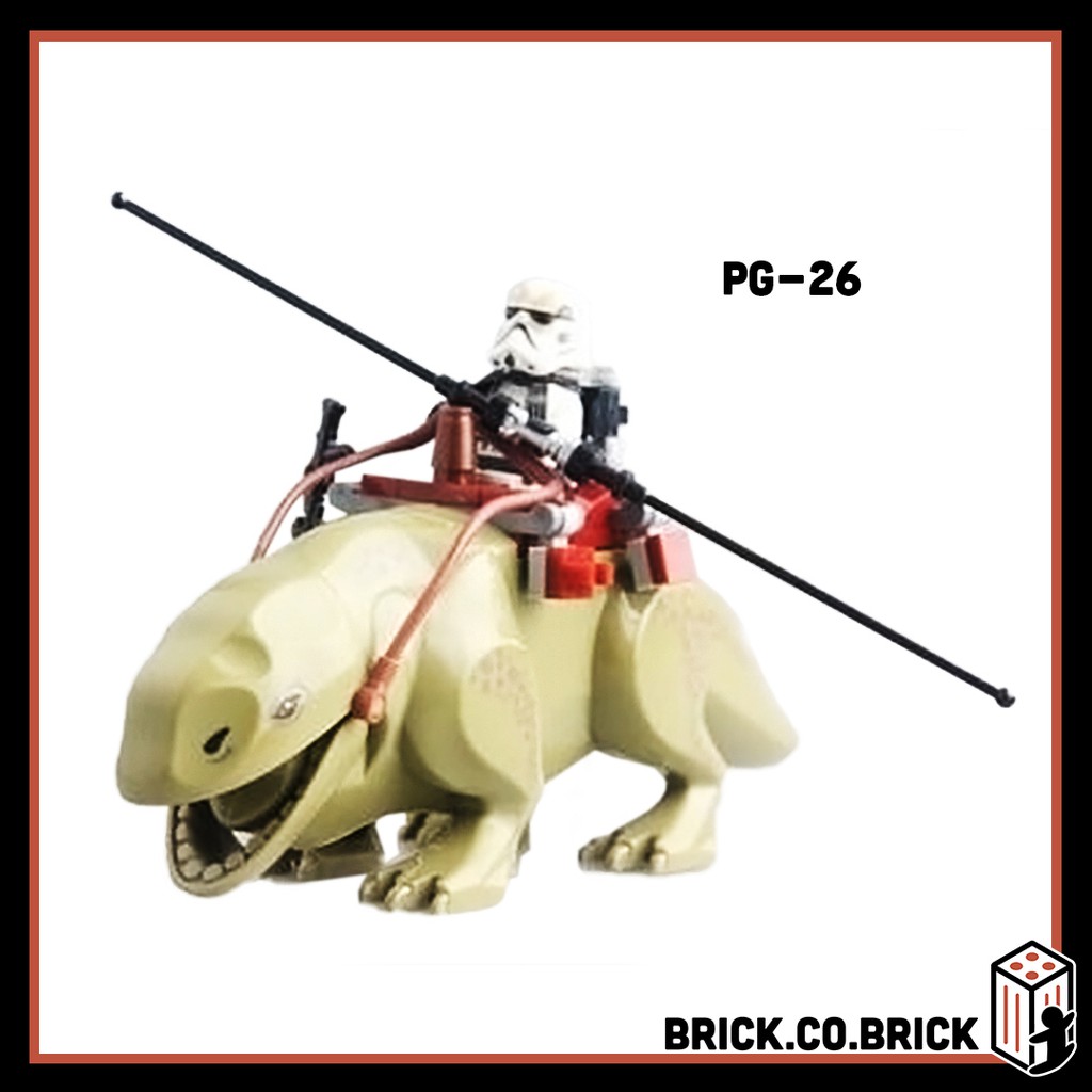 Star Wars Non LEGO Minifigure Mô Hình Chiến Tranh Giữa Các Vì Sao Sand Trooper Dewback Rancor PG670 PG634 PG636