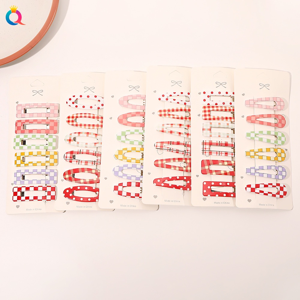 Set 6 kẹp tóc độc đáo thiết kế đơn giản thời trang cho nữ