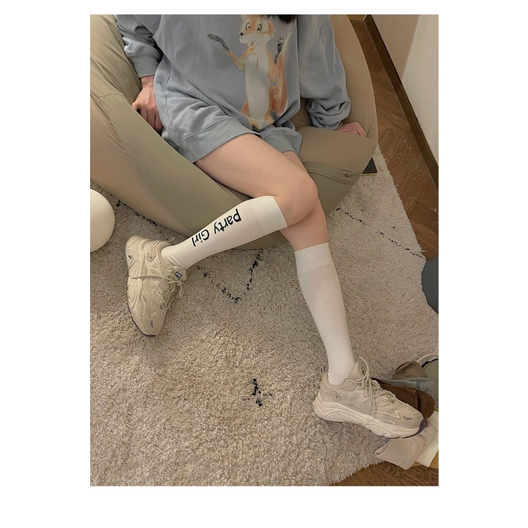 Vớ Dài Đến Đầu Gối Mỏng Thời Trang Xuân Hè Phong Cách Preppy Đường Phố Hợp Thời Trang Dễ Phối Đồ Cho Nữ