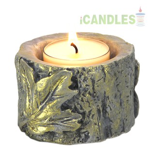 COMBO 6 chân đế nến tealight KHÚC CÂY bằng đá poly