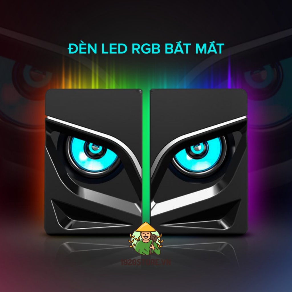 Loa Gaming RGB HAVIT SK708, Âm Thanh Stereo 2.0, 7 Chế Độ LED RGB, Cống Suất 2x3W - Chính Hãng BH 12 Tháng