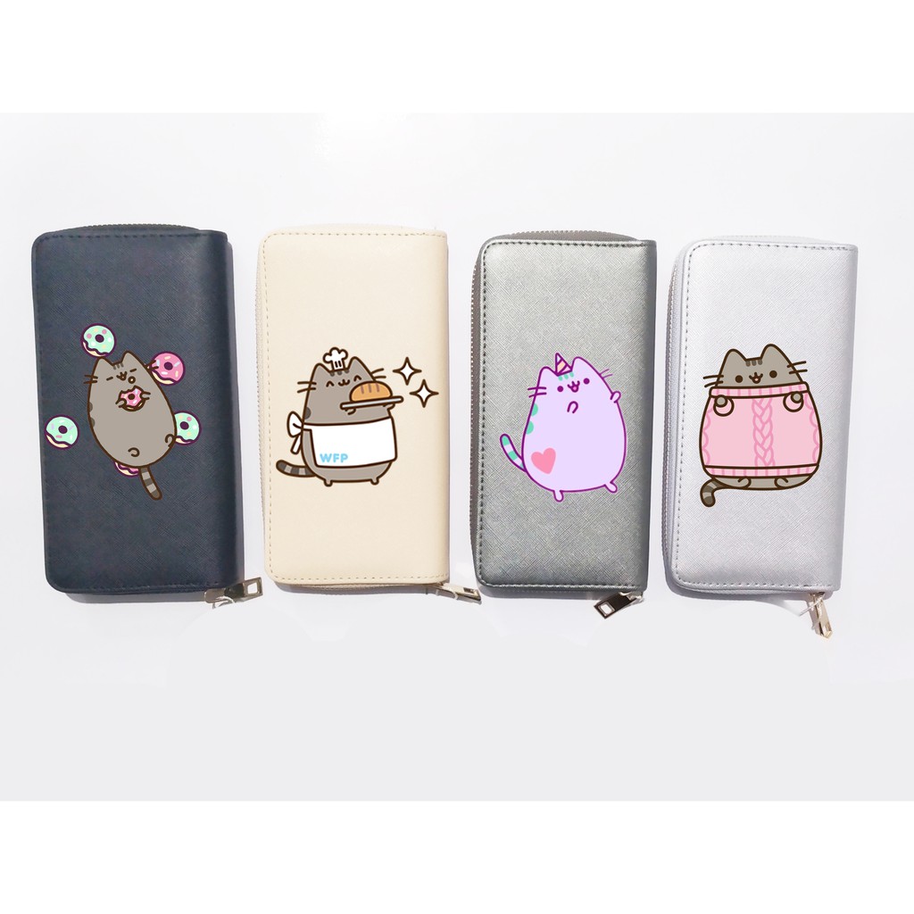 Ví pusheen VBI13 ví dáng dài bóp hoạt hình cute dễ thương