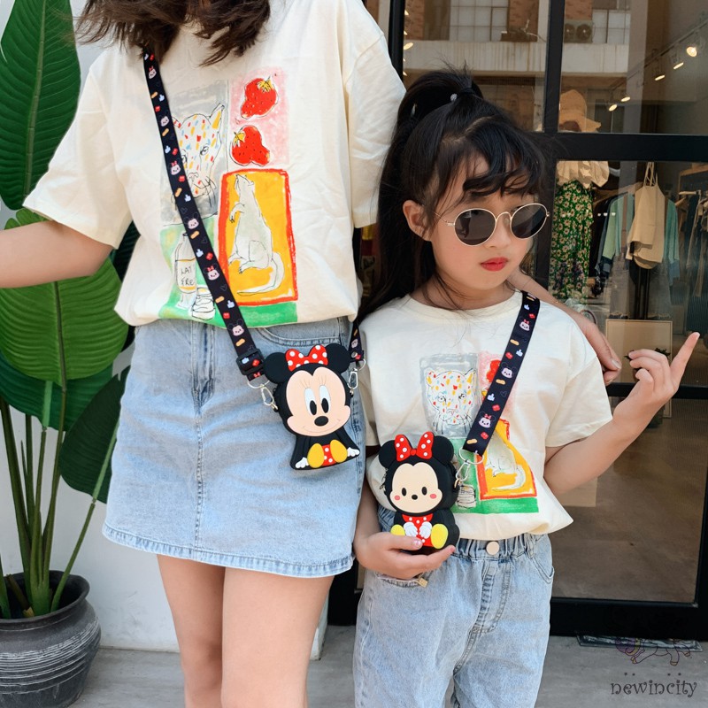 Túi Xách Tay Hình Chuột Mickey / Minnie Đáng Yêu Cho Bé