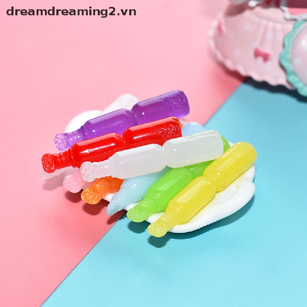 Set 10 Mô Hình Cây Kem mini Trang Trí Nhà Búp Bê