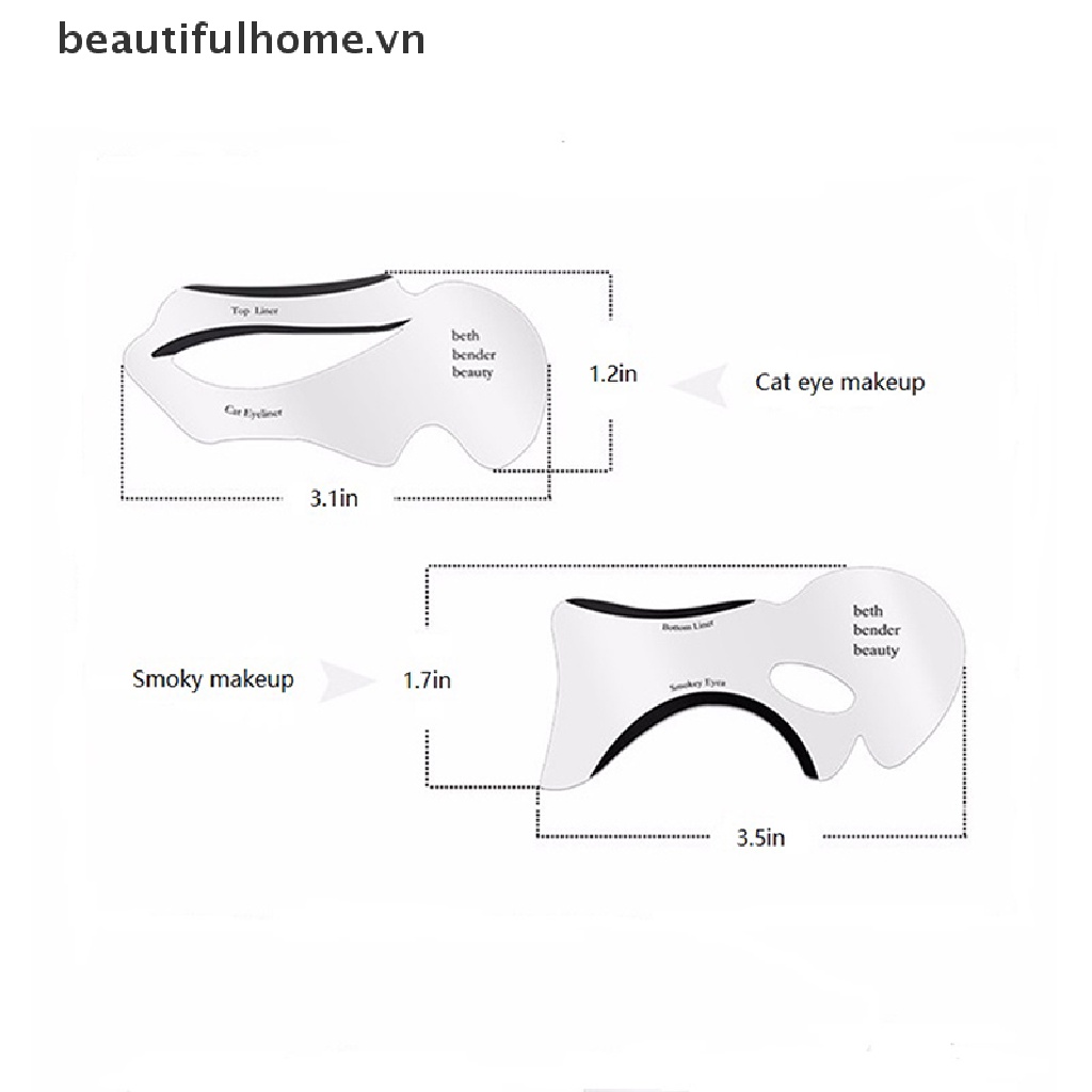 (Hàng Mới Về) Khuôn Kẻ Mắt / Lông Mày Tiện Dụng