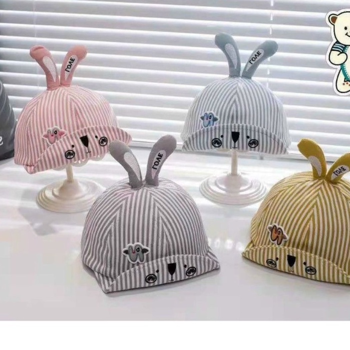 Mũ lưỡi trai cho bé thêu hình đáng yêu mềm mại cho bé trai bé gái - Nón KAKI Con Thỏ Thời Trang Hàn Quốc Cute