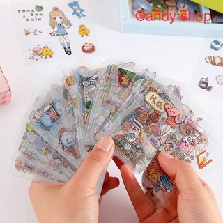 Combo 10 tờ Sticker dán mini nhiều kiểu
