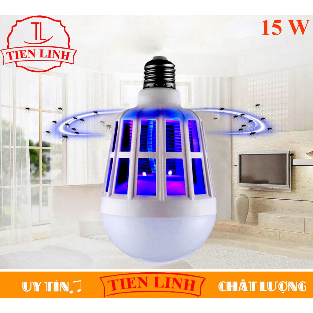 Bóng đèn led chiếu sáng kiêm đèn bắt muỗi và côn trùng TL37 / đuổi muỗi diệt muỗi (15W)