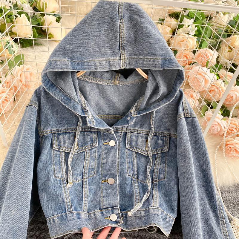 ÁO KHOÁC BÒ JEANS CÓ MŨ