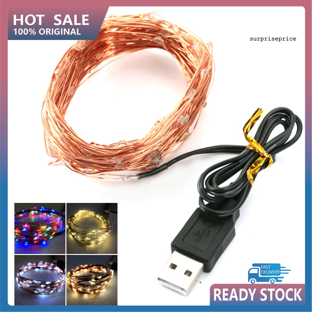 Dây đèn LED trang trí tiệc 2 / 5 / 10m 5V USB chống thấm nước