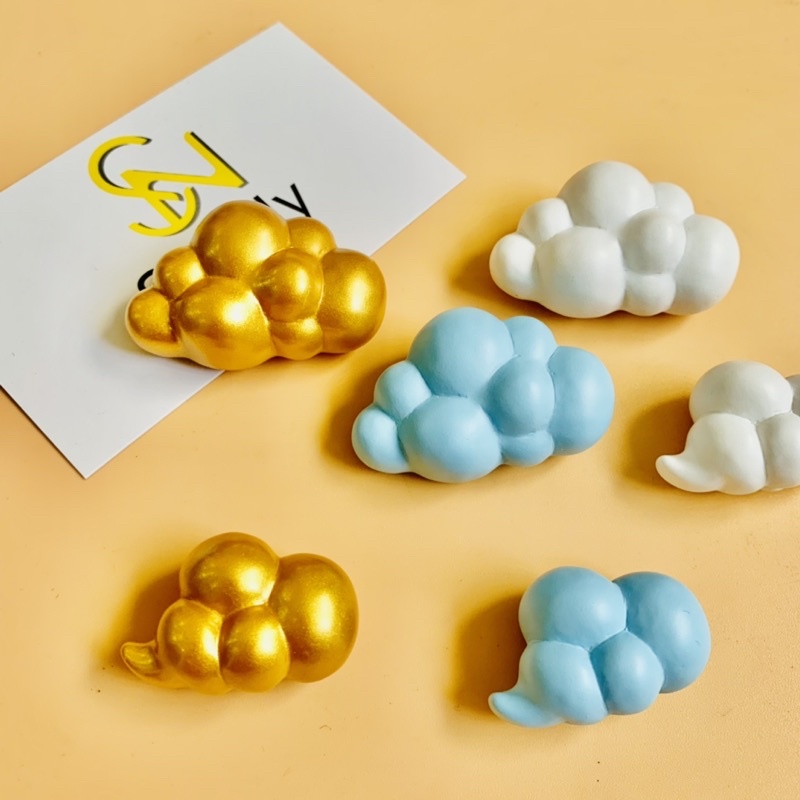 Nam châm hít dán trang trí Pegboard Smlife, tủ lạnh hình ảnh đám mây