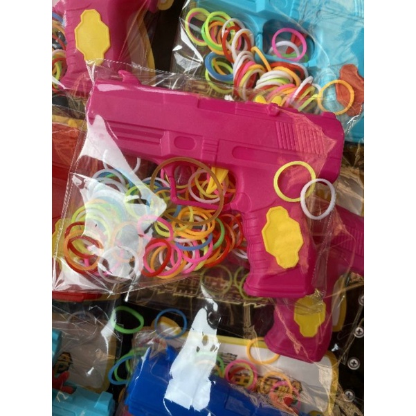 Lẻ 1 bộ đồ chơi súng chun nhiều màu sắc cho bé