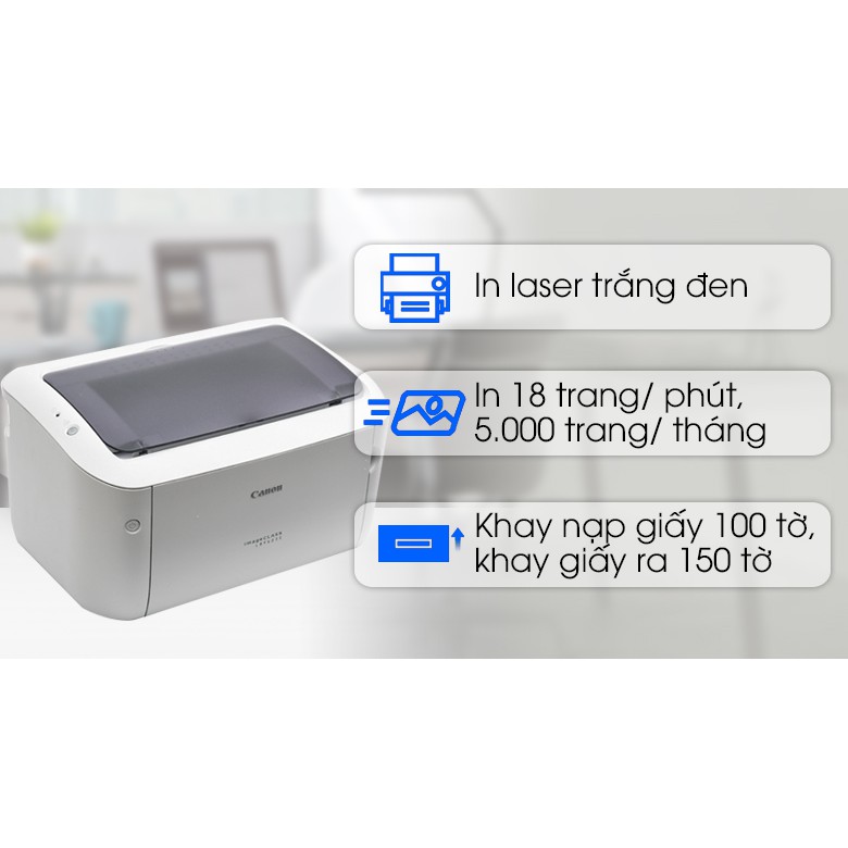 [Mã ELMS05 giảm 5% đơn 300K] Máy in Laser đơn năng Canon LBP 6030 (Hàng Công Ty) bảo hành 12 tháng